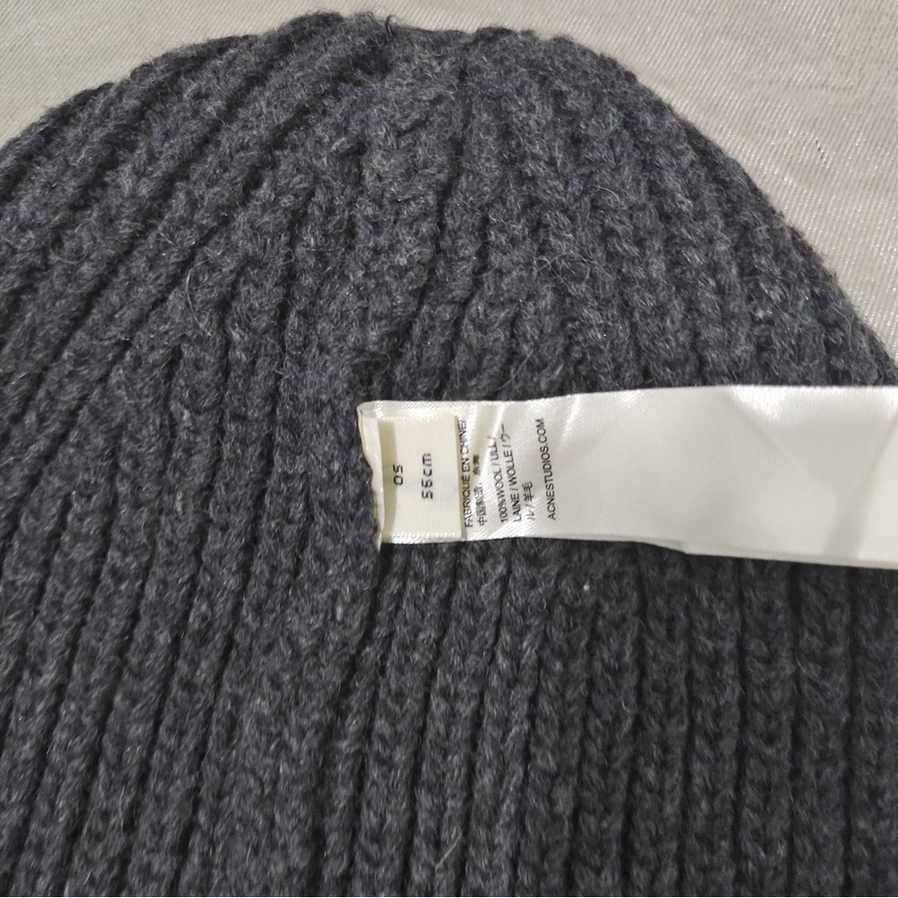 Acne Studios Face Patch Beanie - Gray - image 5